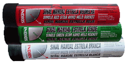 Sinal Manual Estrela vermelha, branco, verde Indios